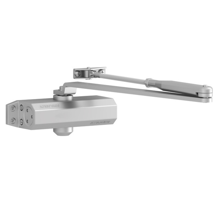 Amortizor cu brat inclus, Assa Abloy, culoare alb, rezistent la foc