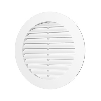 Grila ventilatie rotunda Diametru Ø160mm, cu plasa antiinsecte ASA plastic Alb Grila ventilatie rotunda Diametru Ø160mm, cu plasa antiinsecte ASA plastic Alb