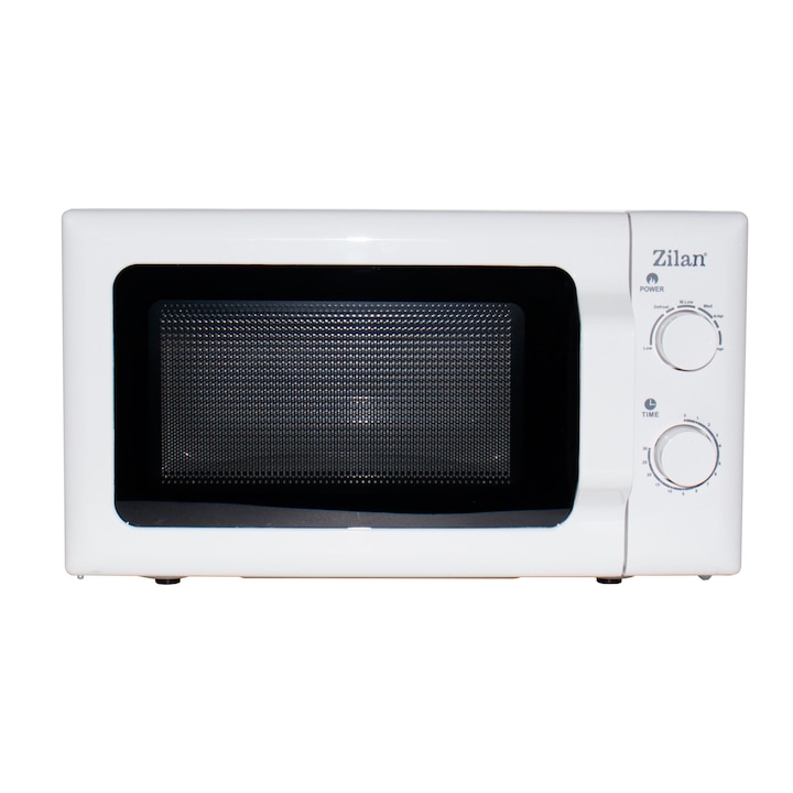 Cuptor cu microunde Zilan ZLN4667 Alb, putere 600 W, 20L, Timer