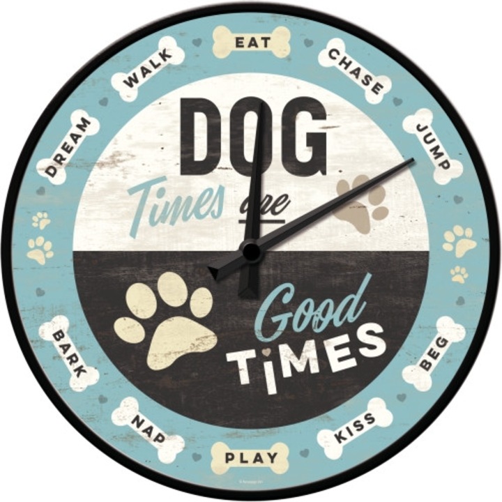 Ceas de Perete "Dog Times"