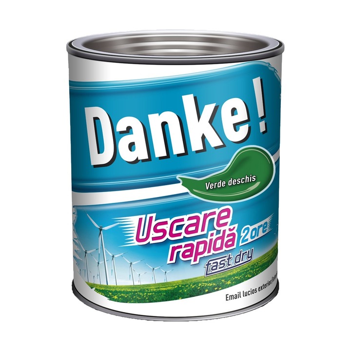 Vopsea lucioasa Danke Exterior Verde deschis 0.75L