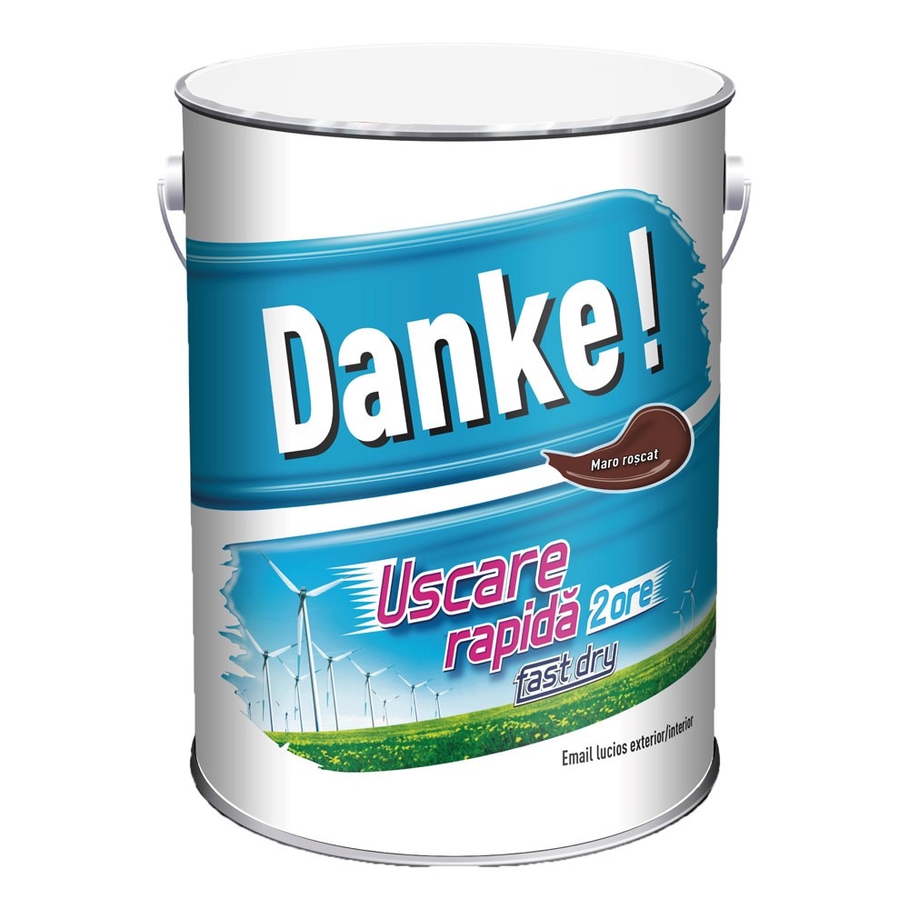 Vopsea lucioasa Danke Exterior Maro roscat 4L