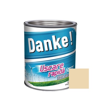 Vopsea alchidica cu uscare rapida pentru lemn / metal DANKE interior / exterior CREM 2.5 L Vopsea alchidica cu uscare rapida pentru lemn / metal DANKE interior / exterior CREM 2.5 L