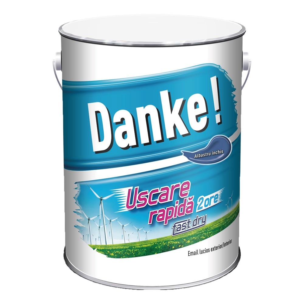 Vopsea lucioasa Danke Exterior Albastru inchis 4L