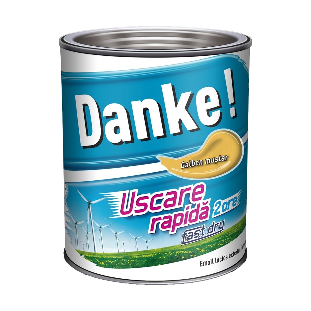 Vopsea lucioasa Danke Exterior Galben mustar 2.5L