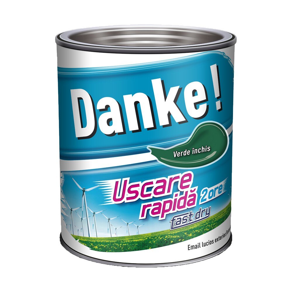 Vopsea lucioasa Danke Exterior Verde inchis 2.5L
