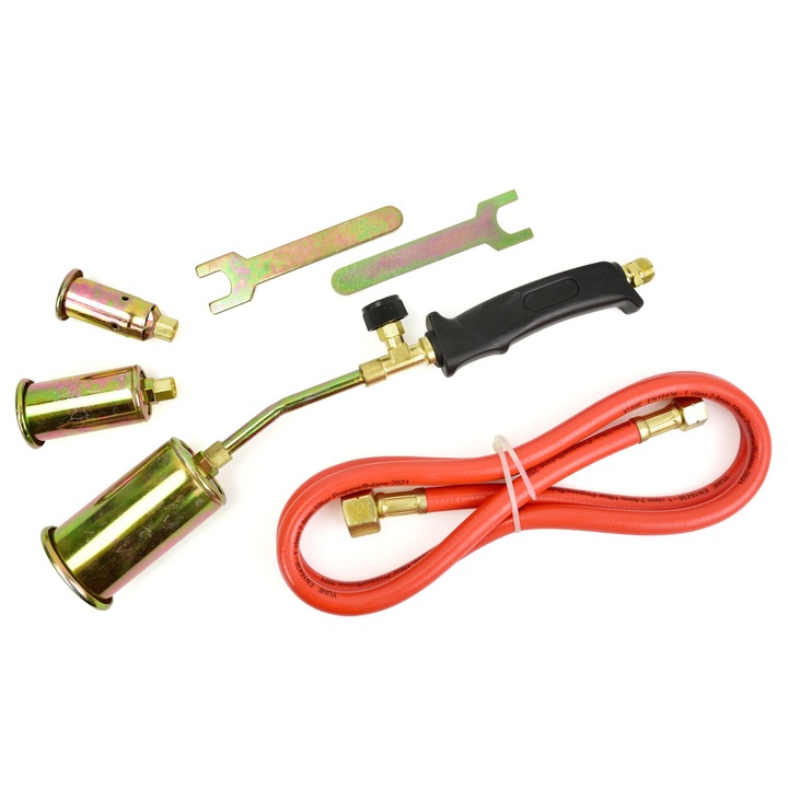 Arzator pentru incalzire si ardere, 3 capete, 25-35-50mm, Geko, G20015