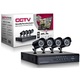 iSkew videó megfigyelő készlet 4 kamerával, DVR, HDMI, távirányító, kültéri