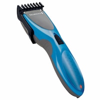masina de tuns remington titanium  lame invelis titan autonomie 40 minute utilizare cu  fara cablu 2 piepteni ajustabili albastrunegru imagen 35_0_
0