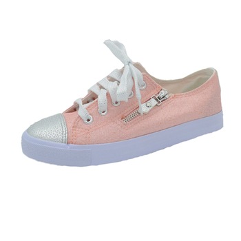 Tenisi din panza pentru fete Mini Junior DD8251C-6, Roz Tenisi din panza pentru fete Mini Junior DD8251C-6, Roz