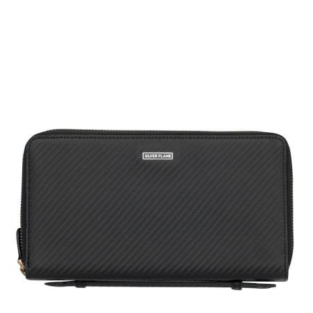 Portofel barbati Silver Flame SFM0103, Negru