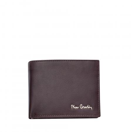 Portofel de piele barbati, Pierre Cardin, PCL02328, Maro inchis