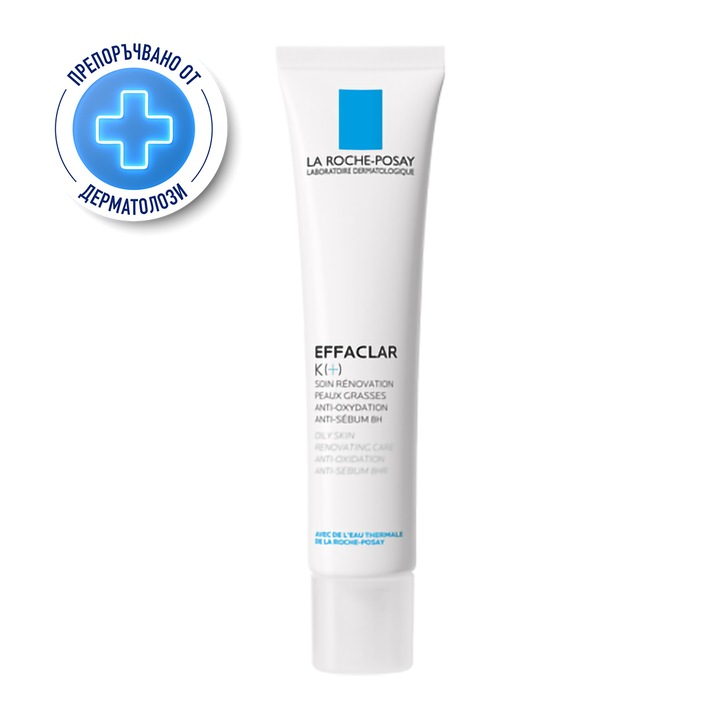 Крем за лице La Roche Posay EFFACLAR K(+), Антиоксидант, Против себум 8ч, 40 мл