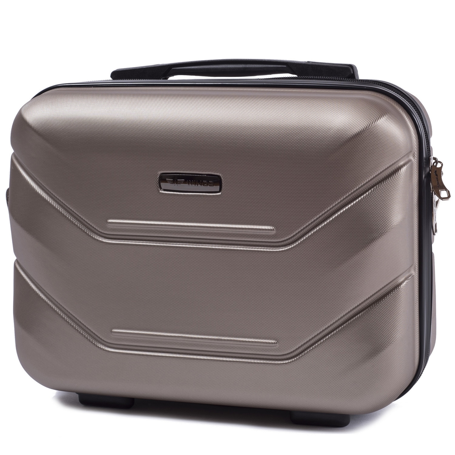 Geanta cosmetice, WINGS, PEACOCK, ABS, Auriu