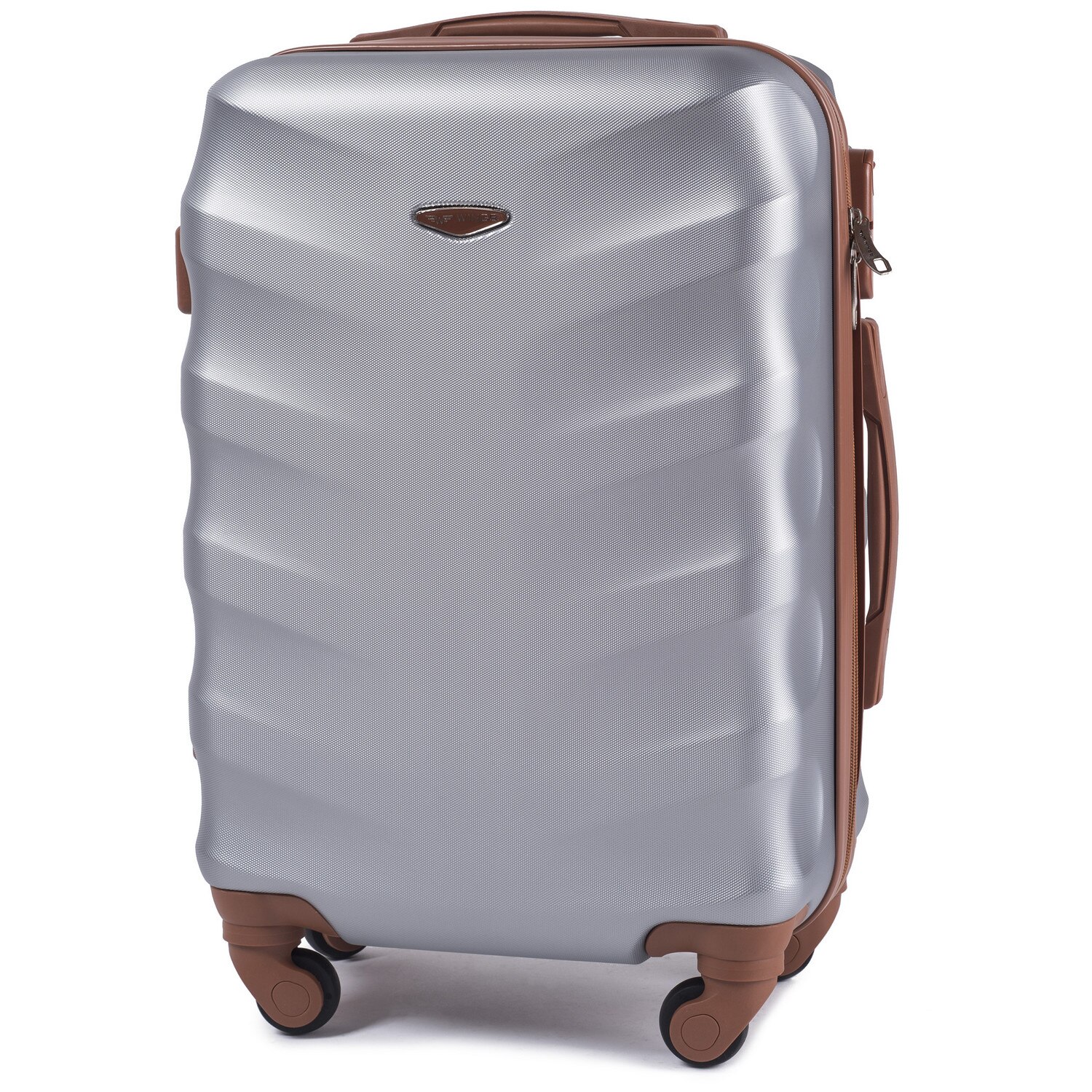 Troler Cabina, WINGS, ALBATROSS, ABS, 4 Roti, 55 cm, Argintiu