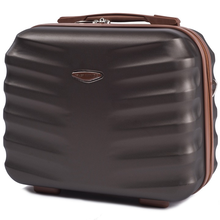 Козметична чанта, Wings, Albatross, ABS, W402, Кафяв