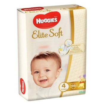 Scutece Huggies Elite Soft Mega Pack nr.4 8-14kg 66buc Scutece Huggies Elite Soft Mega Pack nr.4 8-14kg 66buc