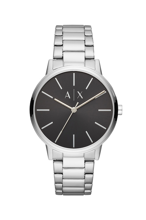 ARMANI EXCHANGE, Cayde fémszíjas karóra, Ezüstszín