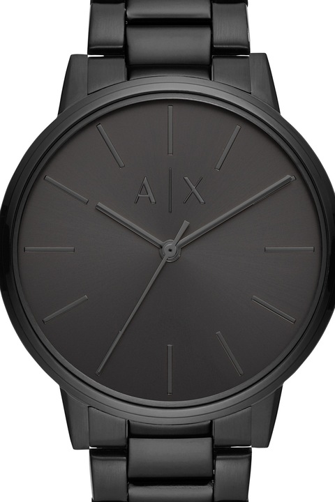 ARMANI EXCHANGE, Ceas cu bratara metalica Cayde, Negru