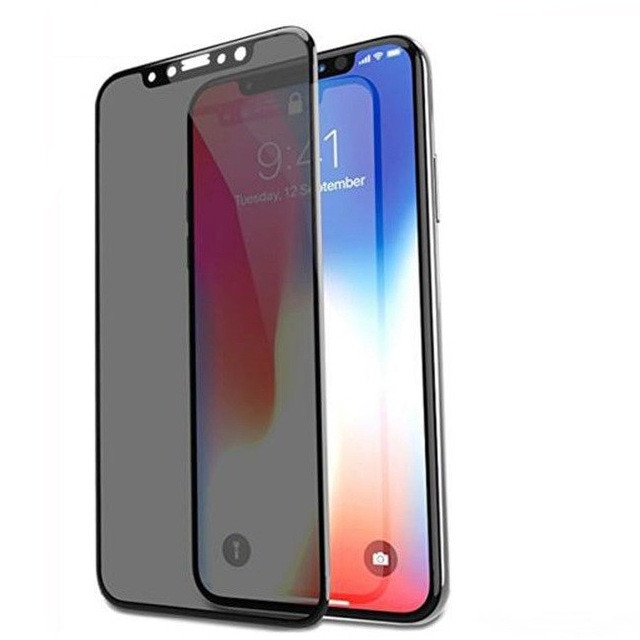 Folie protectie din sticla securizata Privacy Glass Full Cover 5D FULL GLUE pentru iPhone X