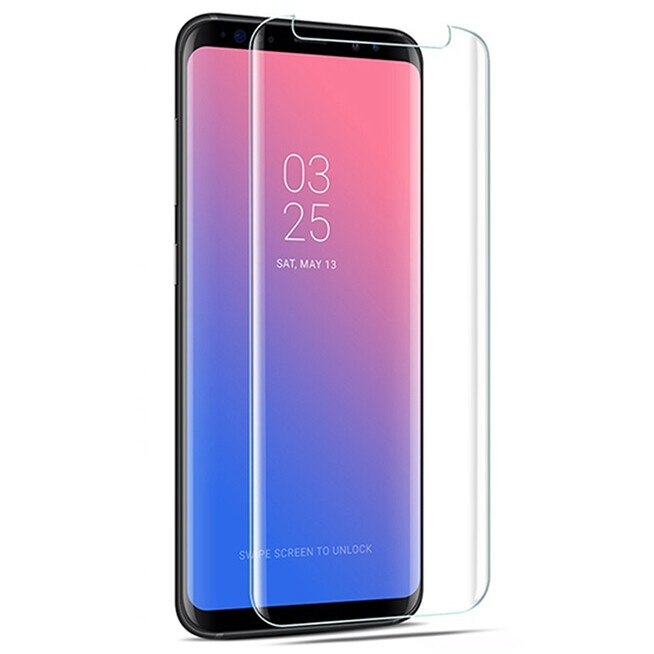 Folie sticla curbata Full Glue pentru Samsung Galaxy S8 Plus, Negru