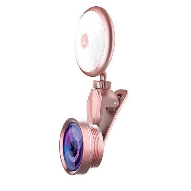 KIt Selfie Led RK-19 S,cu 9 niveluri de iluminare, roz