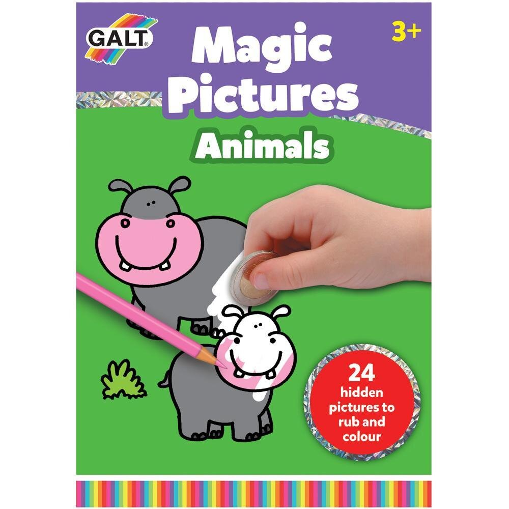 Carte de colorat Galt: Magic Pictures Razuim si coloram - Animale