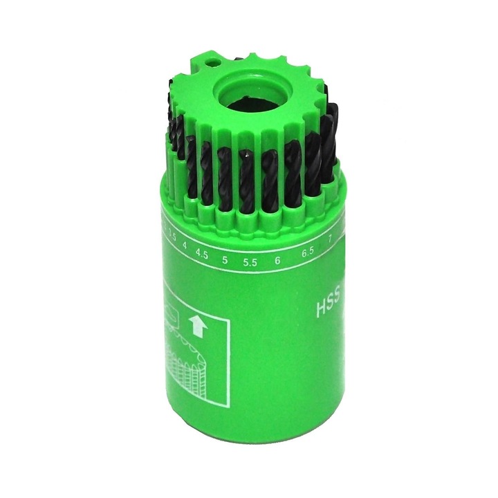 Set burghie metal 19 buc 1.5-10 MM 20315