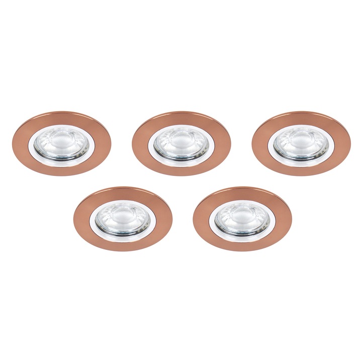 Луни за вграждане EL LTD 705 CF, цокъл GU5,3, max. 35 W, Кафяви, 5 бр. к-т