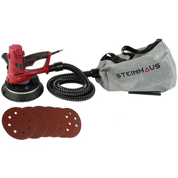 Slefuitor pentru pereti Steinhaus PRO-DS850, 850W, 180mm, LED, sac colector Slefuitor pentru pereti Steinhaus PRO-DS850, 850W, 180mm, LED, sac colector