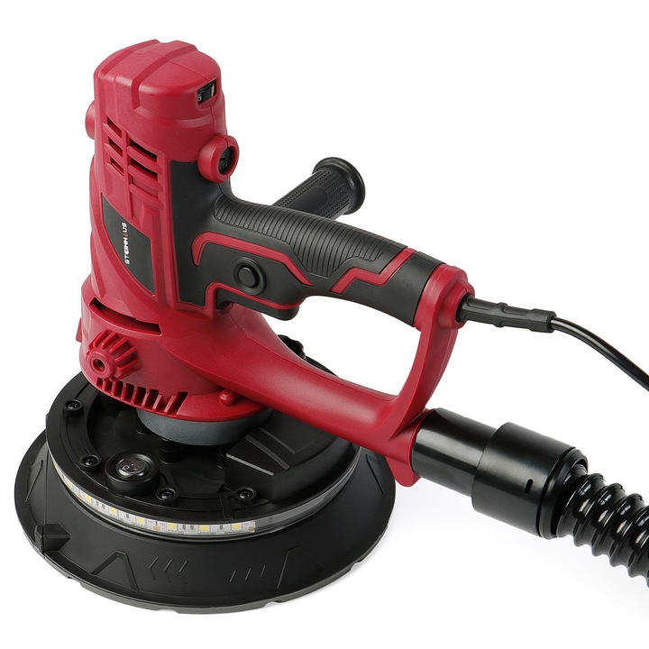 Шлайф машина Steinhaus PRO-DS850, 850W, 180 мм, LED, Торба за прахосмучене