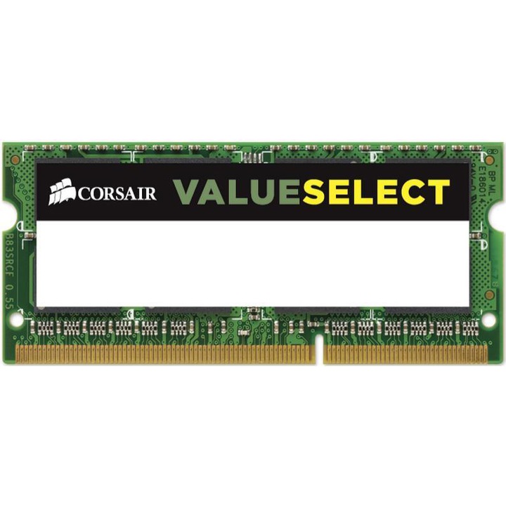 Памет за лаптоп Corsair 8GB DDR3, 1600MHz, 1.35V