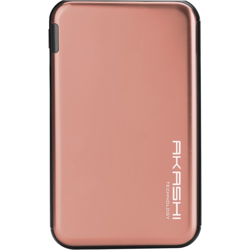 Acumulator extern ultra-slim AKASHI aluminium 5000mAh Rose Gold
