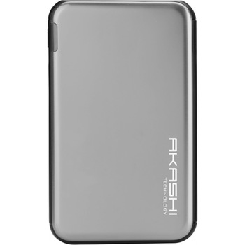 Acumulator extern ultra-slim AKASHI aluminium 5000mAh Silver Acumulator extern ultra-slim AKASHI aluminium 5000mAh Silver