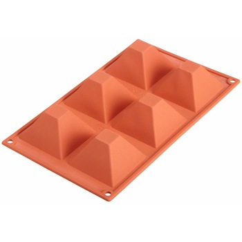 Forma din silicon pentru 6 piramide cu inaltimea de 40mm, Silikomart Forma din silicon pentru 6 piramide cu inaltimea de 40mm, Silikomart