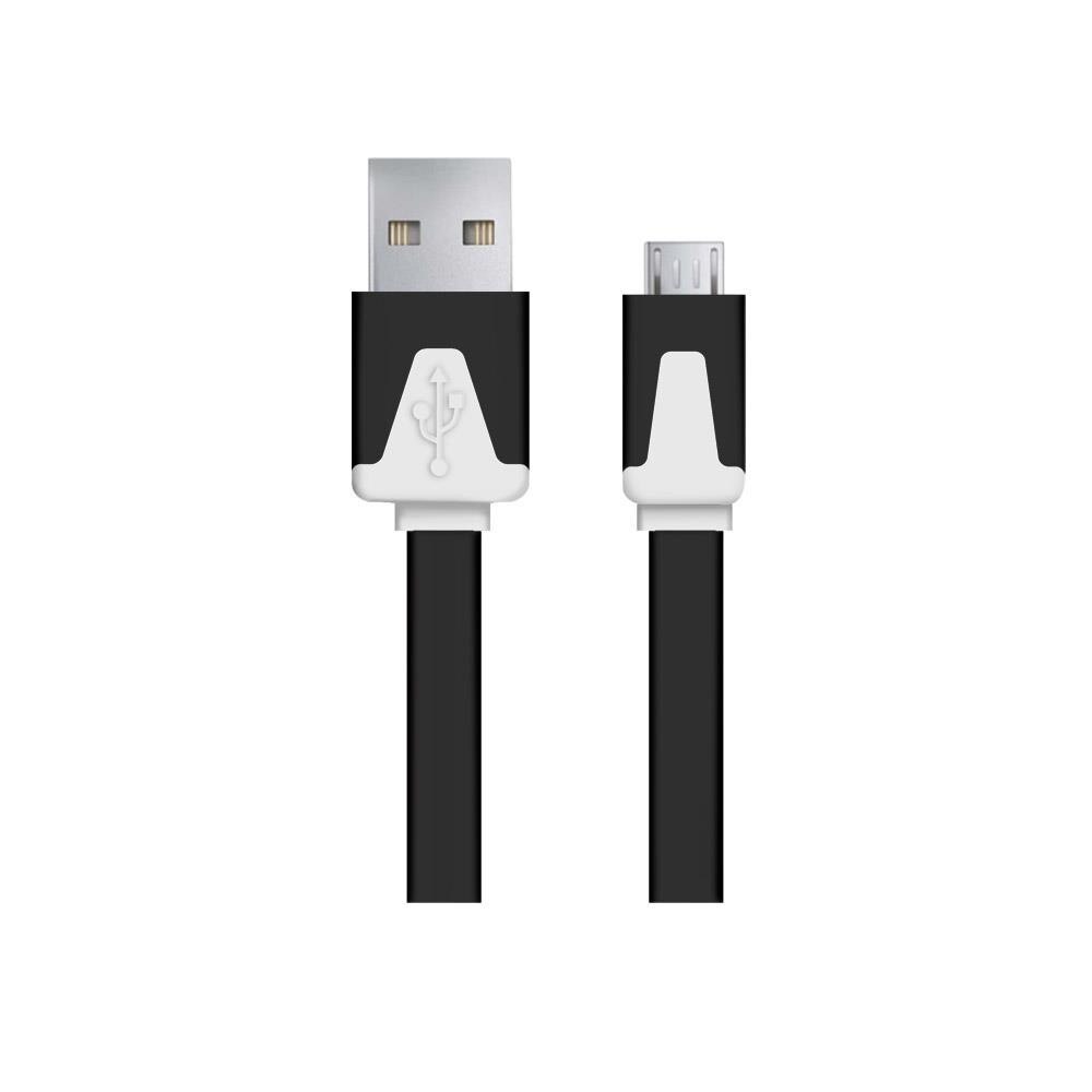 Cablu plat Esperanza EB182K micro-USB 2.0 A-B M/M 1,8m