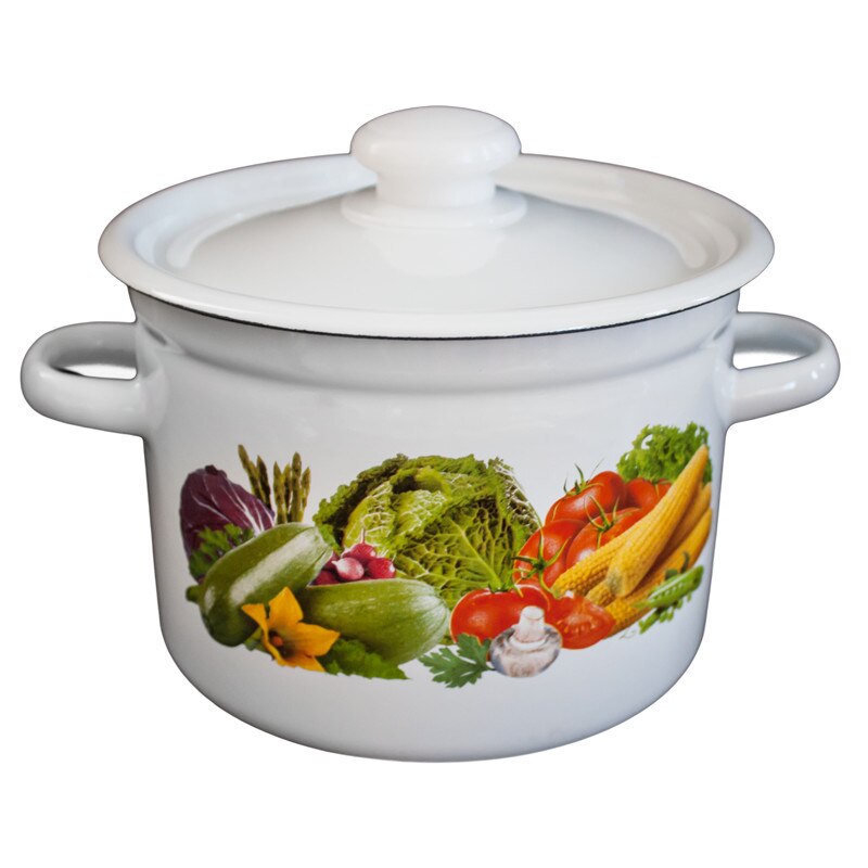 Oala emailata cu capac UROZHAI 3L otel carbon