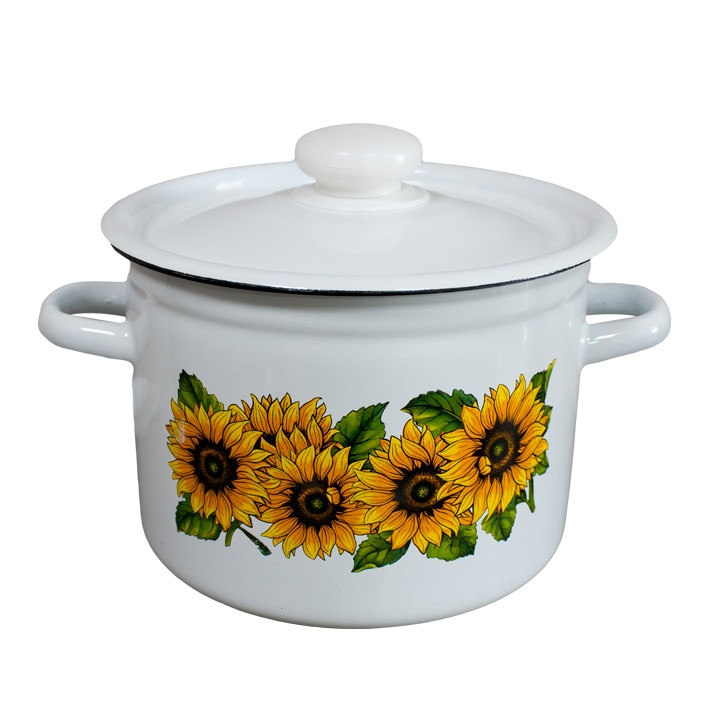 Oala emailata cu capac SONECHKO 3L otel carbon