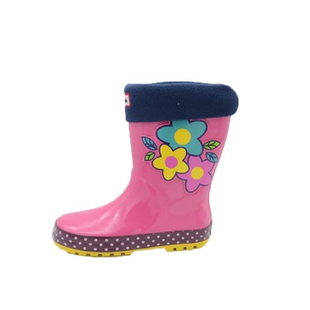 Cizme din cauciuc fetite American Club KAL-22/2018, Roz Cizme din cauciuc fetite American Club KAL-22/2018, Roz