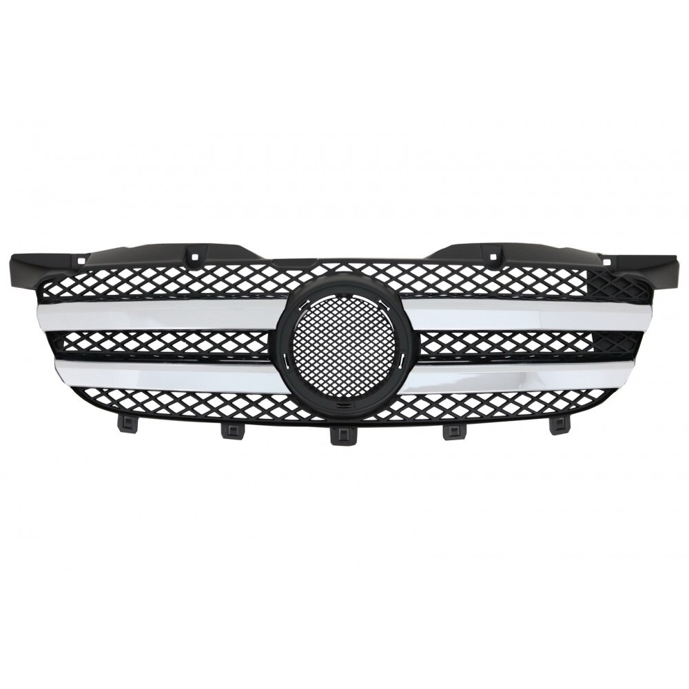 Grila Centrala compatibil cu Mercedes Sprinter (906) NCV3 (2006-2013) Argintiu