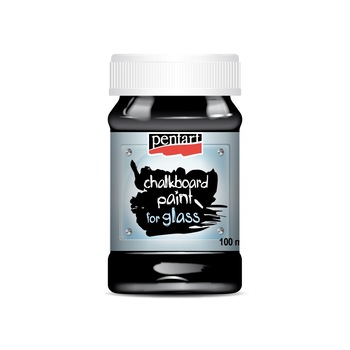 Vopsea tabla pentru sticla Pentart - negru, 100 ml Vopsea tabla pentru sticla Pentart - negru, 100 ml