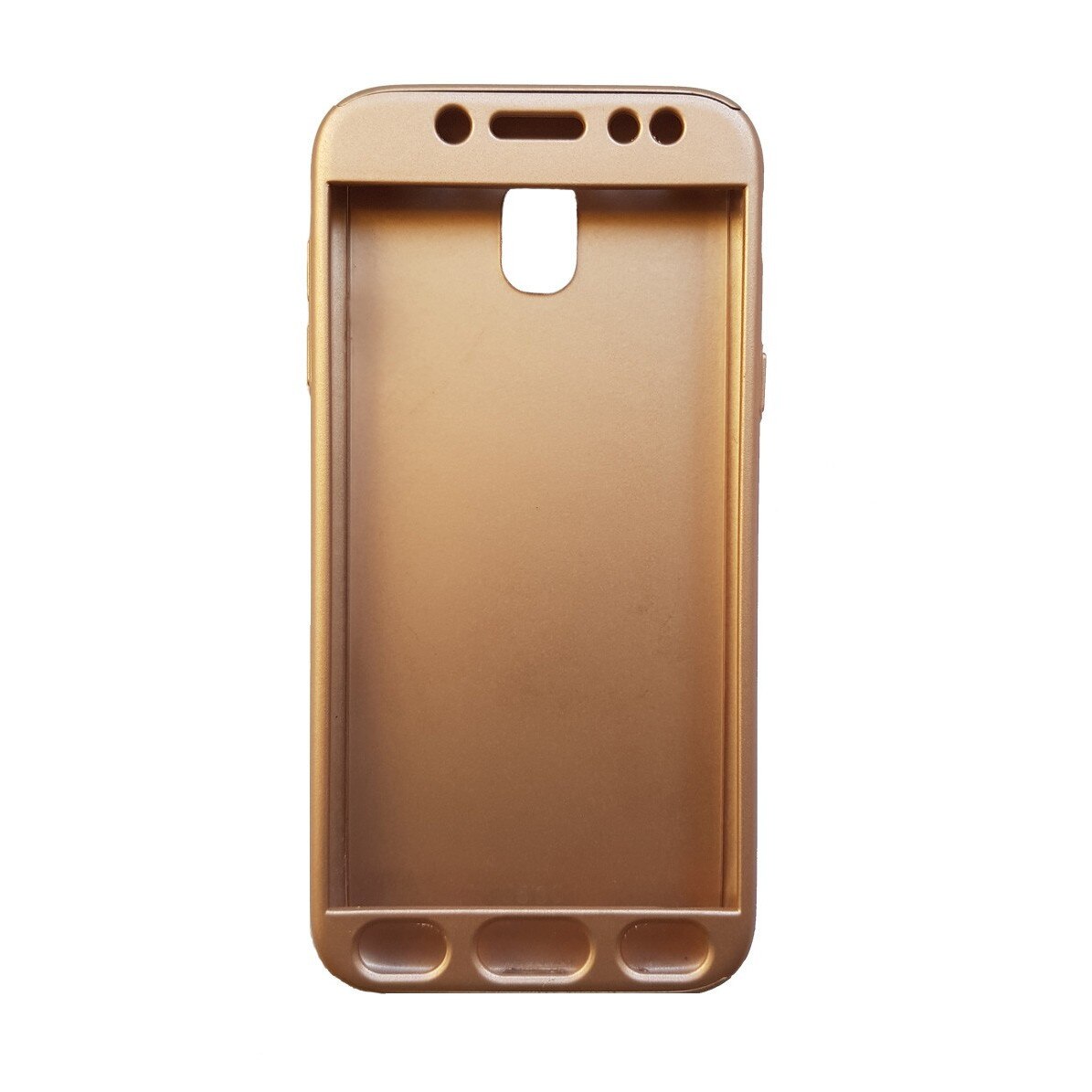 Husa Samsung Galaxy J3 2017 Flippy Full Cover 360 Auriu Folie de protectie