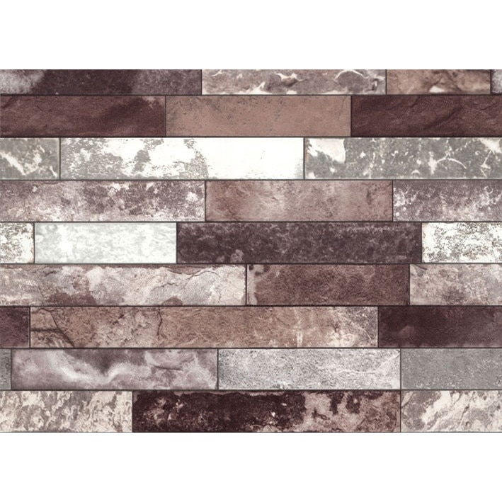 Tapet DEGRETS 206-08 simplex Piatra 3D maro, 0.53m x 10.05m, 5.3 mp