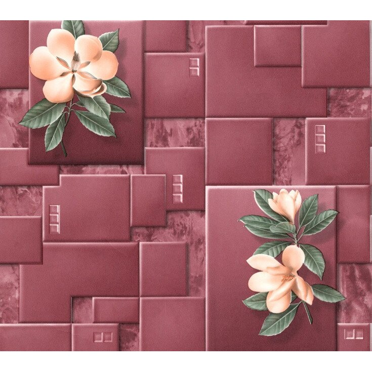 Tapet DEGRETS 210-10 simplex Ophelia bordo, 0.53m x 10.05m, 5.3 mp