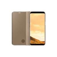 Husa Tip Carte Mirror Samsung Galaxy A5 2017 Gold