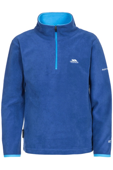 Trespass, Bluza de trening din fleece cu fenta cu fermoar Etto, Albastru