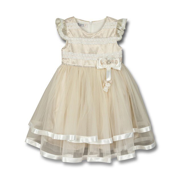 Rochie fete Princess Ama 15030 Bej