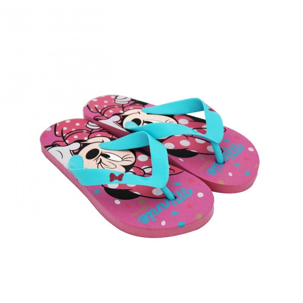 Papuci de baie/Plaja, Disney, Minnie Mouse, Multicolor, Mov