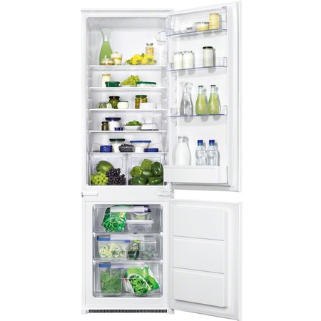 Combina frigorifica incorporabila Zanussi ZBB28441SA, 277 l, Clasa G, H 177.2 cm, Alb