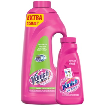 Solutie Indepartare Pete Vanish Extra Hygiene 1.88L + 450 ml Pink Solutie Indepartare Pete Vanish Extra Hygiene 1.88L + 450 ml Pink
